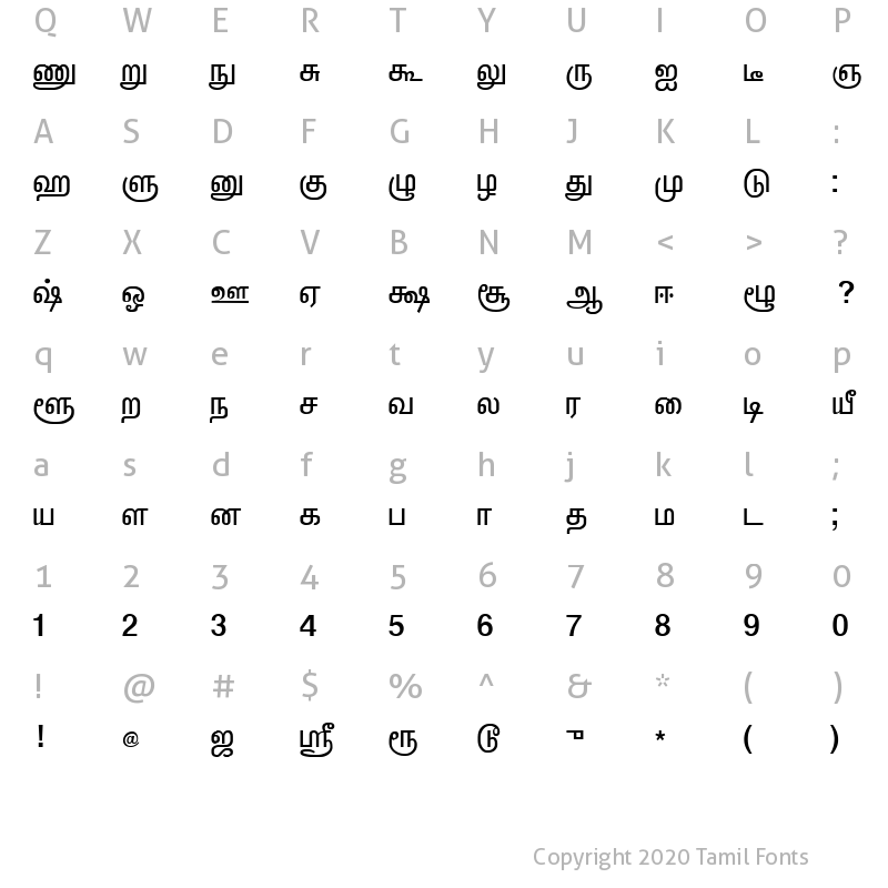 vanavil avvaiyar tamil font keyboard